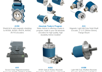 Photo of a variety of Absolute Encoders