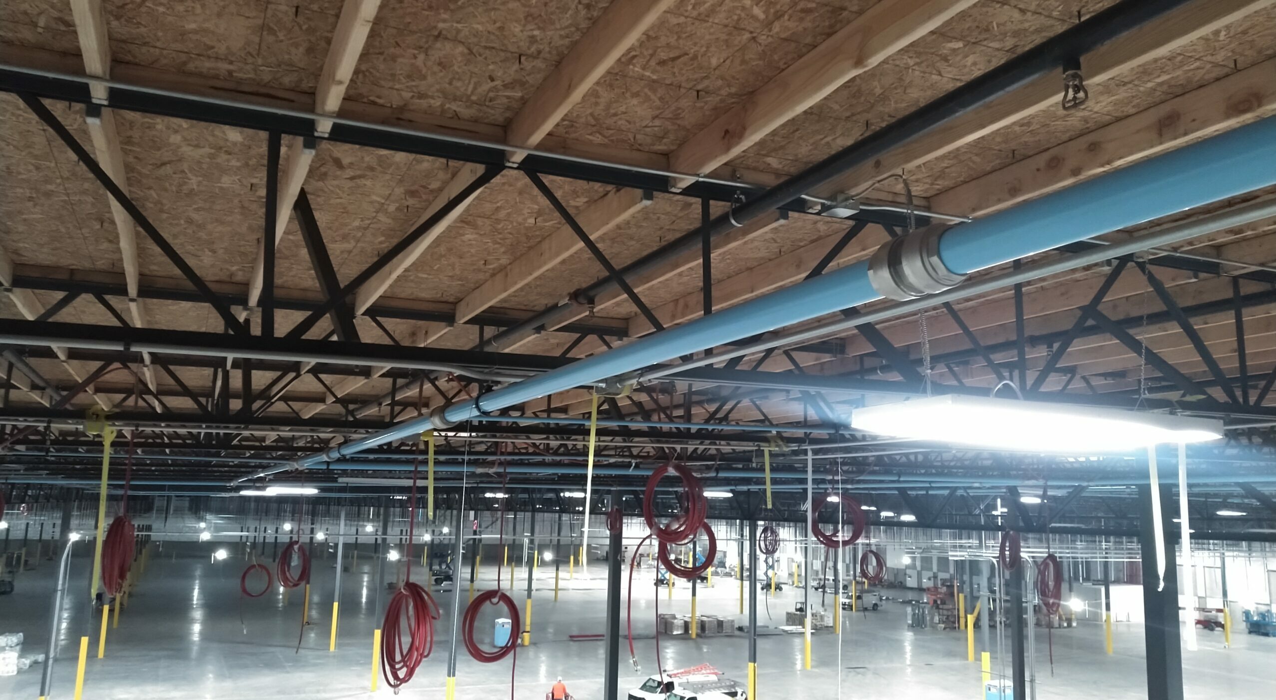 compressed air piping install photo