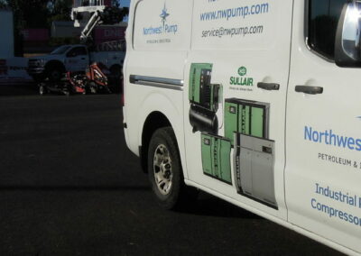 Photo of a Northwest Pump work van