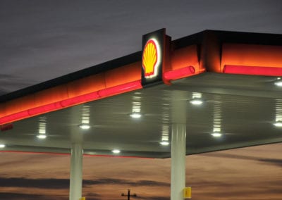 Photo of a Shell Station Cree LED lighting