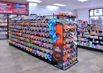 Photo of convenience store candy display