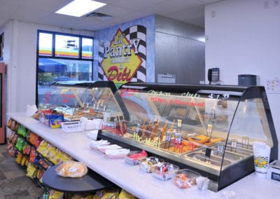 Photo of convenience store hot food counter